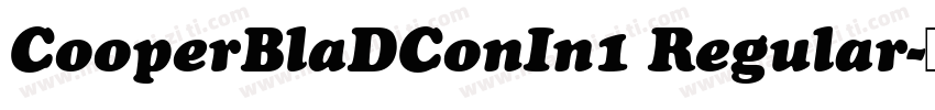 CooperBlaDConIn1 Regular字体转换